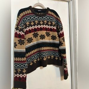 MINGA LONDON GRANNY JACQUARD KNIT JUMPER